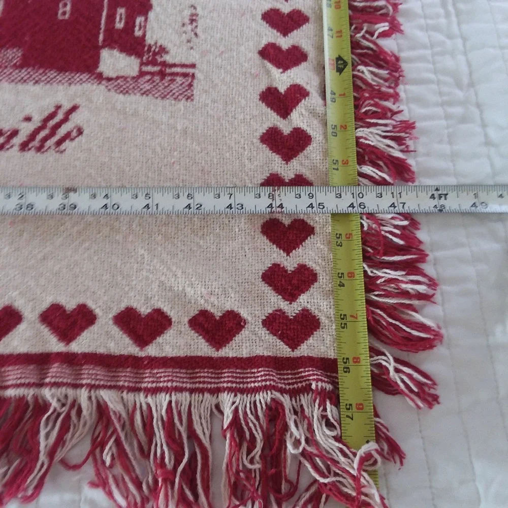 VTG Historic Oley‎ Valley PA Throw Blanket Sacred Oak 1993 Tapestry Woven 46x56